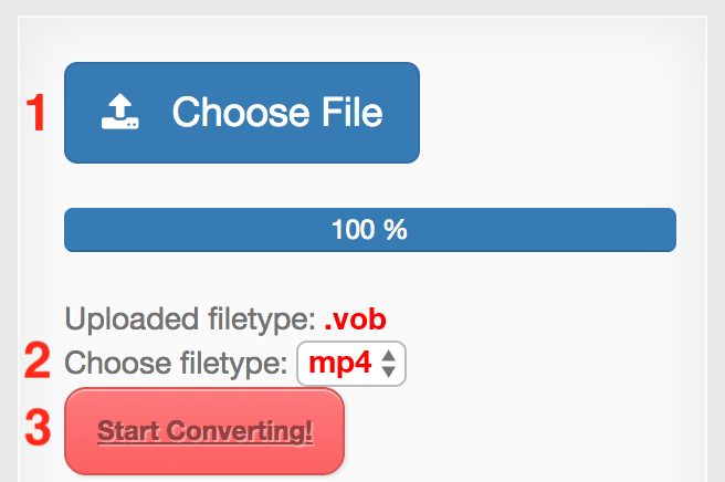 How to convert VOB files online to MP4